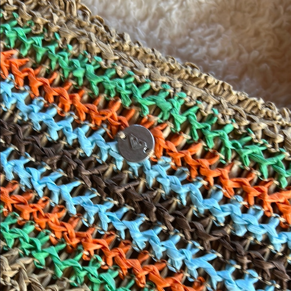 Roxy Multicolor Knit Tote Bag - Picture 4 of 9